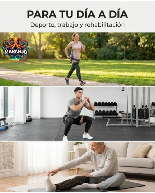 Rodillera de compresión, evita las venas varicosas, rodilleras estables y duraderas para uso excesivo para el hogar X2 UDS