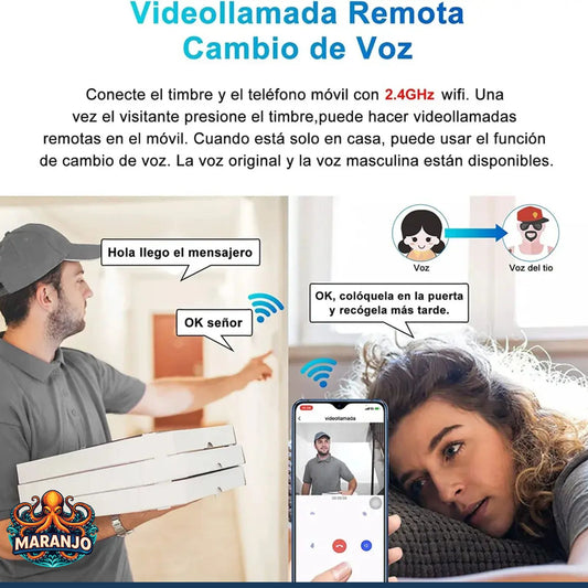 DoorView - Ve quién toca sin levantarte del sofá - Timbre con Cámara WIFI