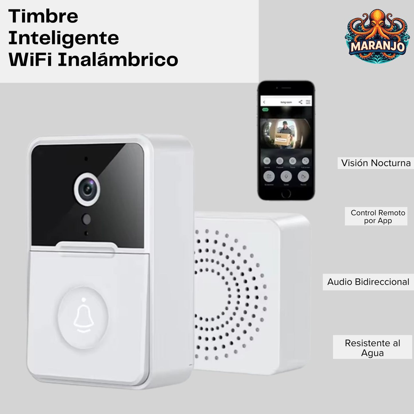 DoorView - Ve quién toca sin levantarte del sofá - Timbre con Cámara WIFI