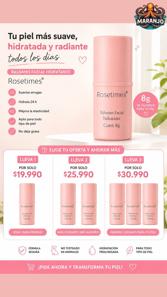 Rosetimes CeraGlow - Piel protegida todo el día