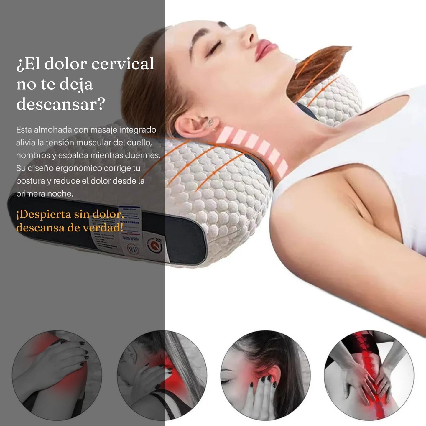 ErgoDream Pillow - Postura correcta mientras duermes