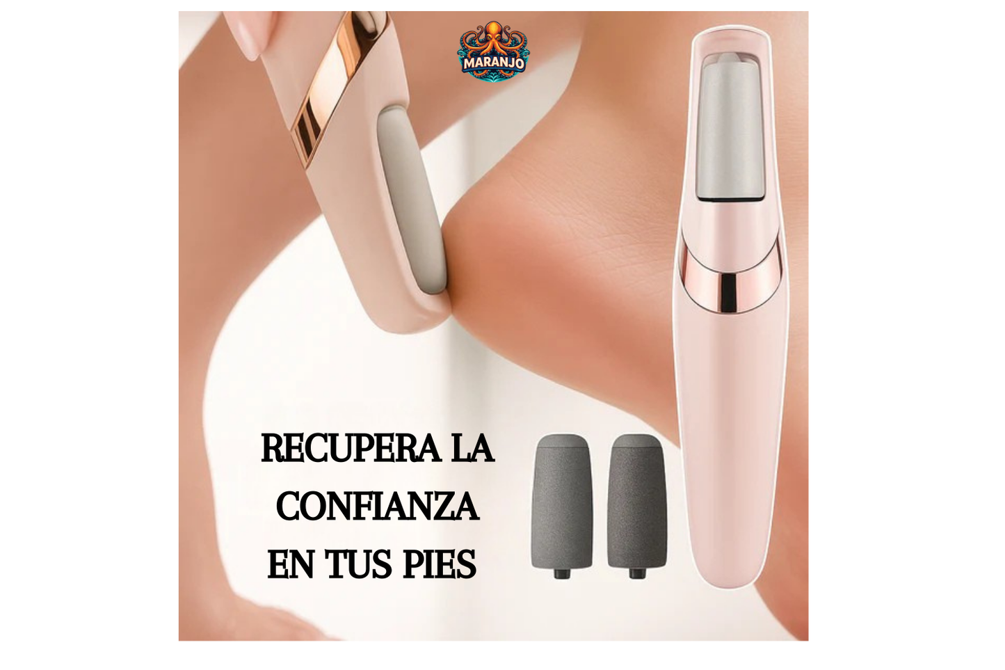 REMOVEDOR CALLOS ELECTRICO RECARGABLE USB/Kit de pedicura en casa para pies lisos (hombres y mujeres)