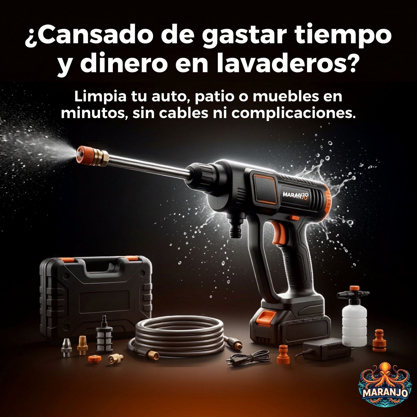 PowerWash Go - Limpieza profunda, sin enchufes ni esperas