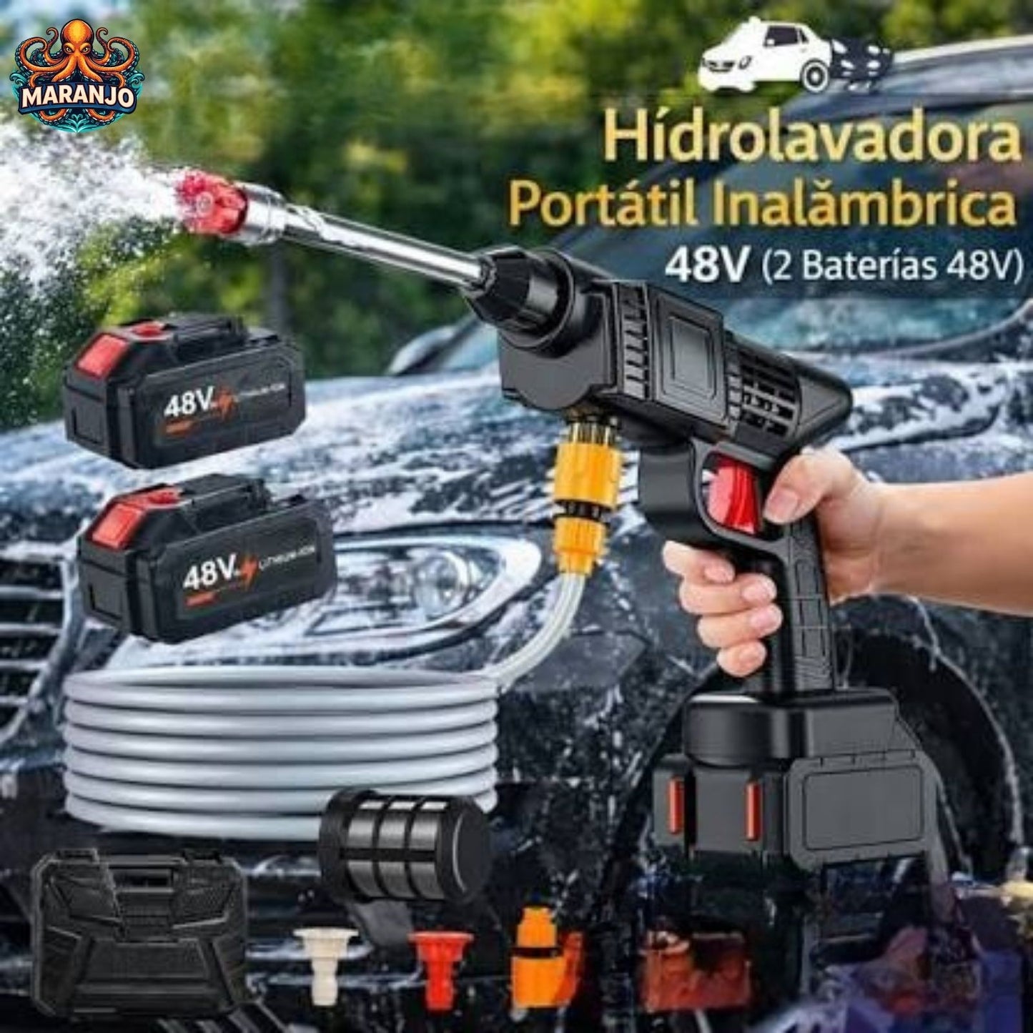 PowerWash Go - Limpieza profunda, sin enchufes ni esperas