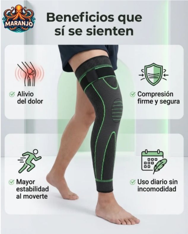 Rodillera de compresión, evita las venas varicosas, rodilleras estables y duraderas para uso excesivo para el hogar X2 UDS