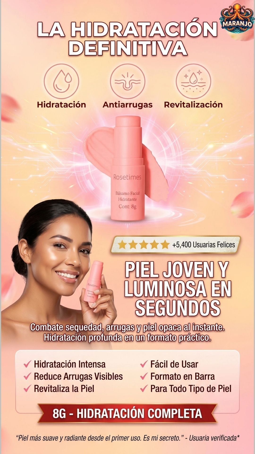 Rosetimes CeraGlow - Piel protegida todo el día
