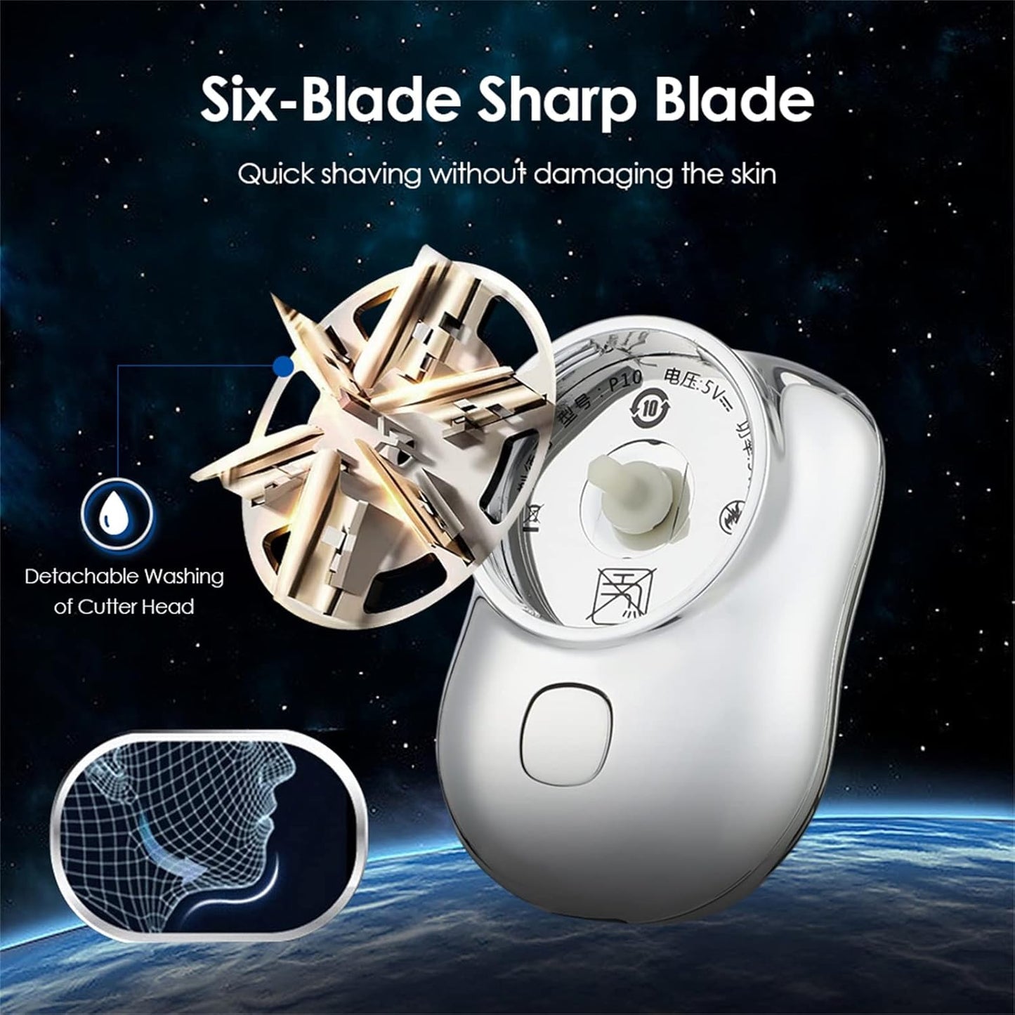 ShaveKit Pro Mini Afeitadora Portátil Recargable - El afeitado rápido que cabe en tu bolsillo