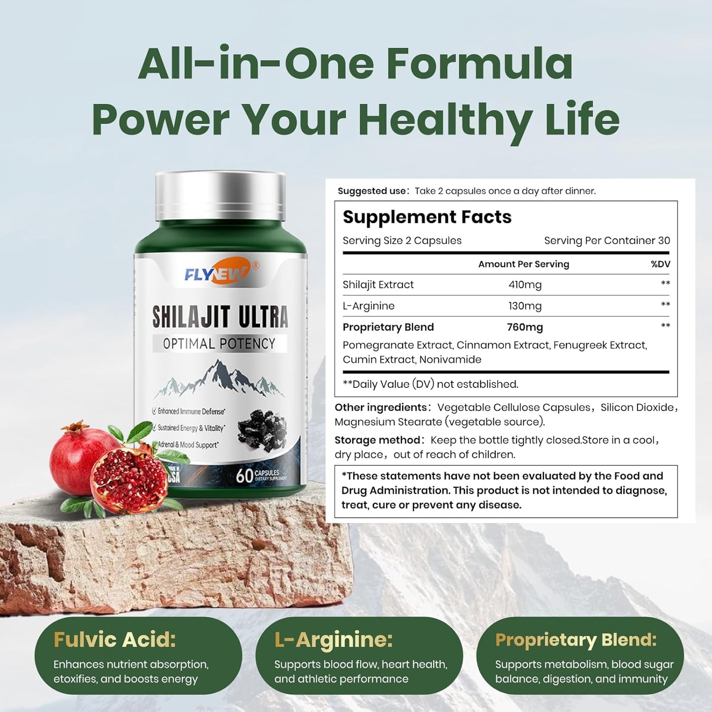 Shilajit Ultra - Energía real desde adentro, todo el día