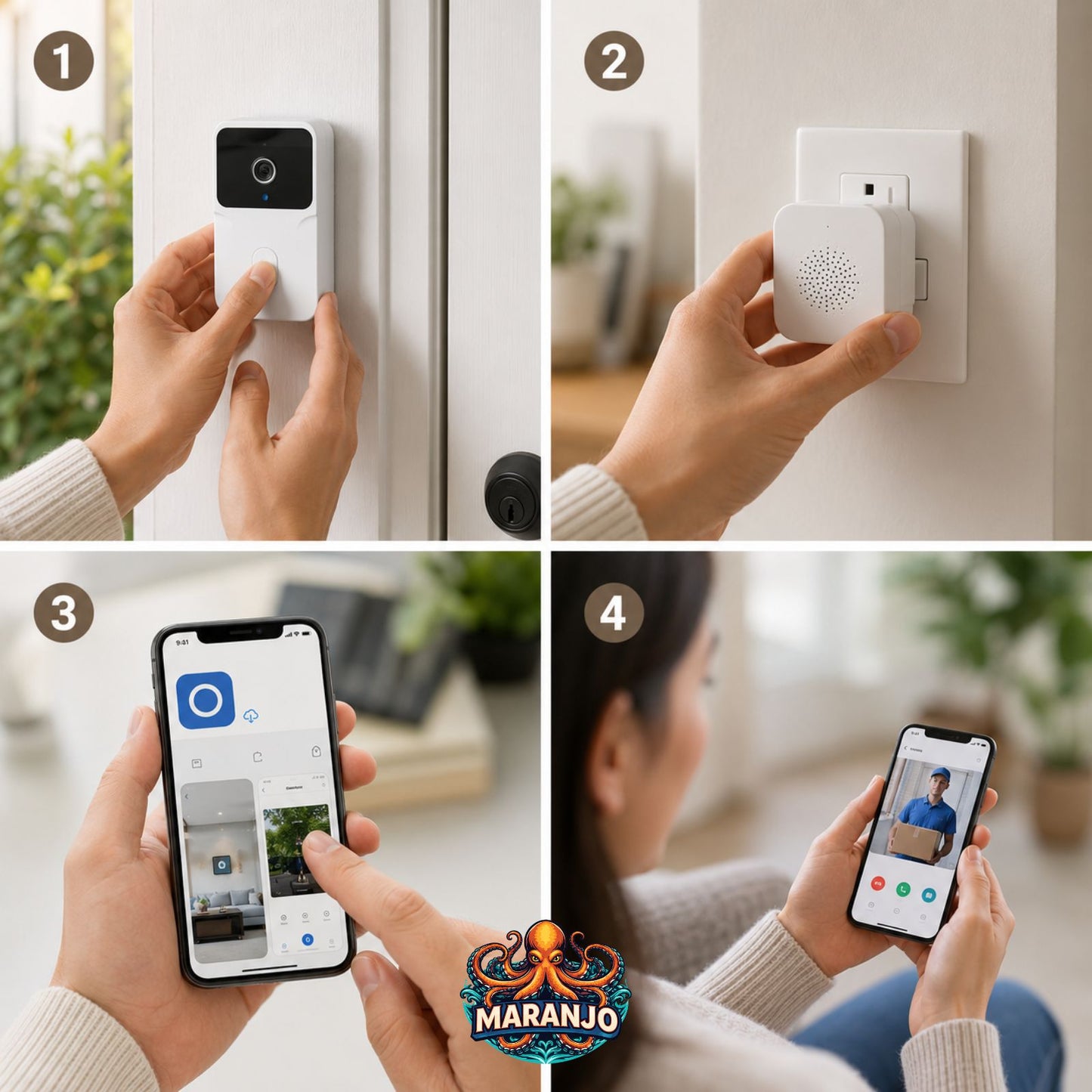 DoorView - Ve quién toca sin levantarte del sofá - Timbre con Cámara WIFI