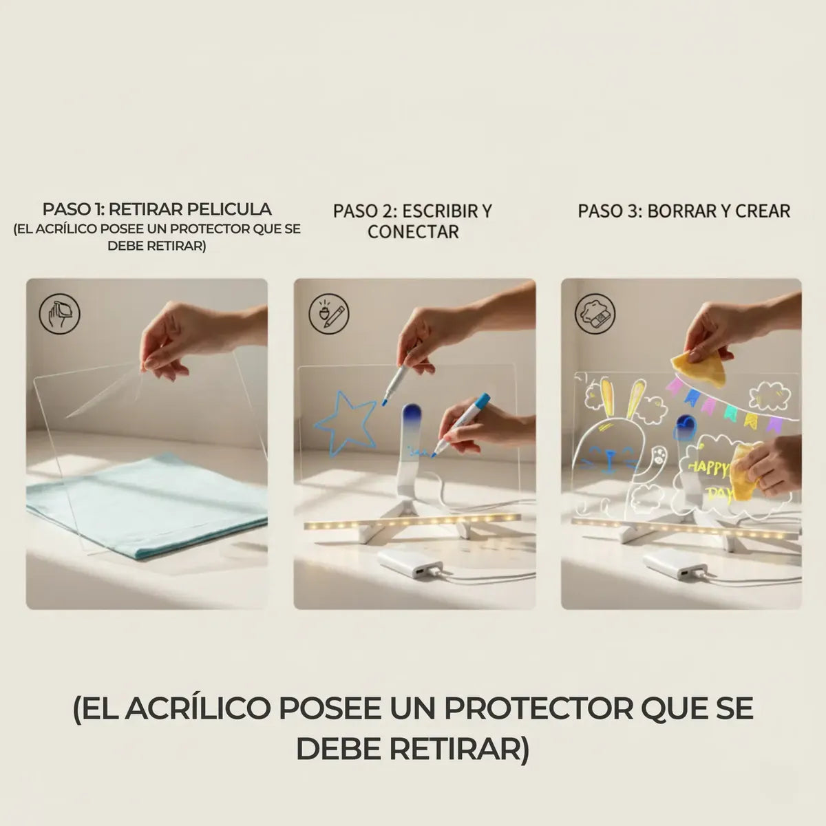 Pizarra Mágica Led - Dale Luz a tu Creatividad