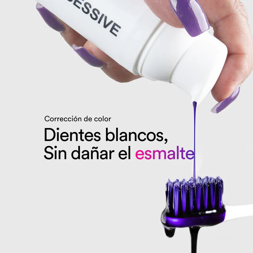 Lumivé -Pasta Dental Blanqueadora OBSESSIVE- Corrige el tono, potencia tu sonrisa
