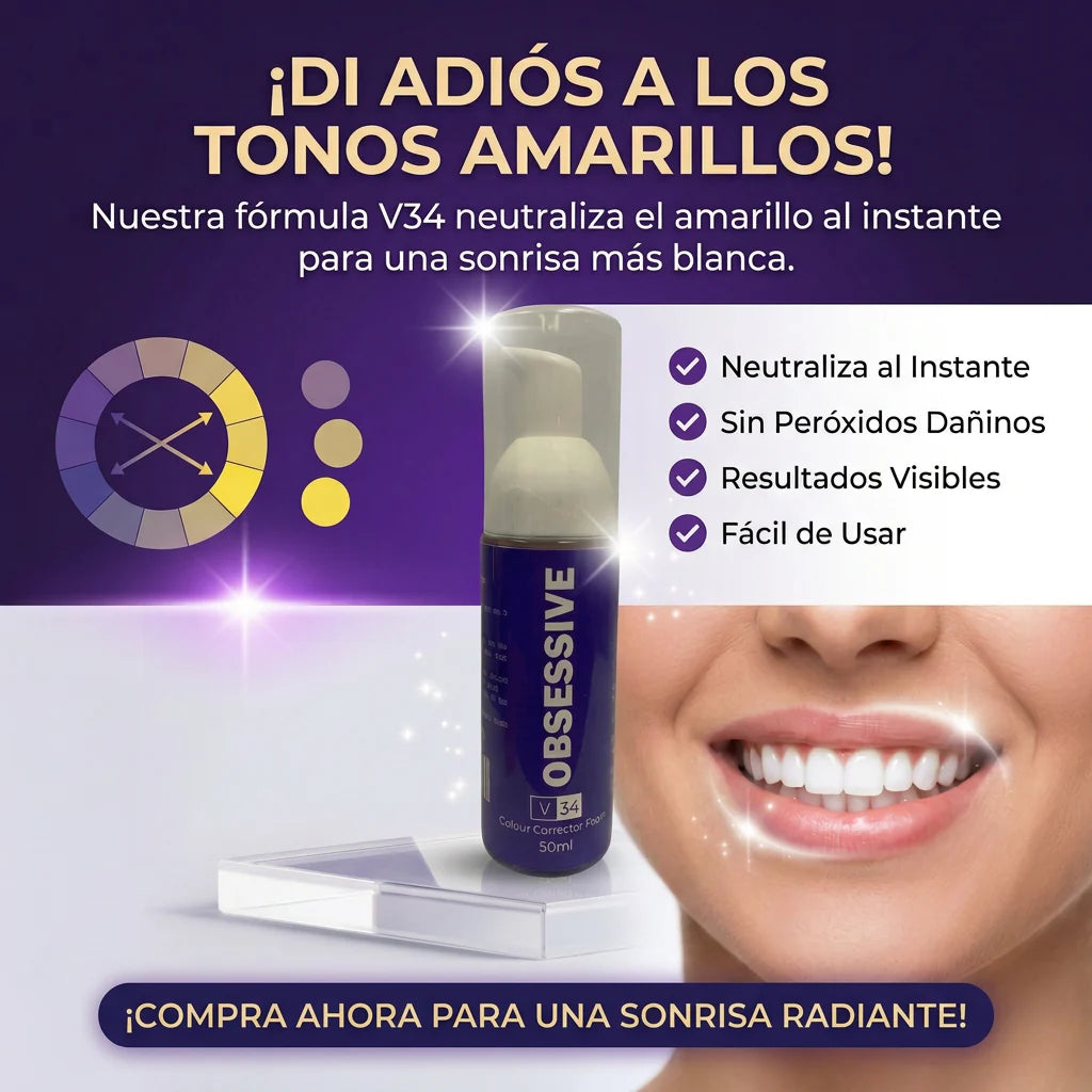 Lumivé -Pasta Dental Blanqueadora OBSESSIVE- Corrige el tono, potencia tu sonrisa