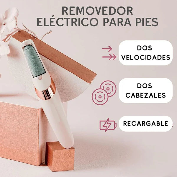 REMOVEDOR CALLOS ELECTRICO RECARGABLE USB/Kit de pedicura en casa para pies lisos (hombres y mujeres)