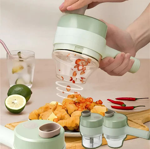 Picadora de Alimento 4 en 1, facilita y ahora tiempo en tu cocina